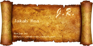 Jakab Rea névjegykártya
